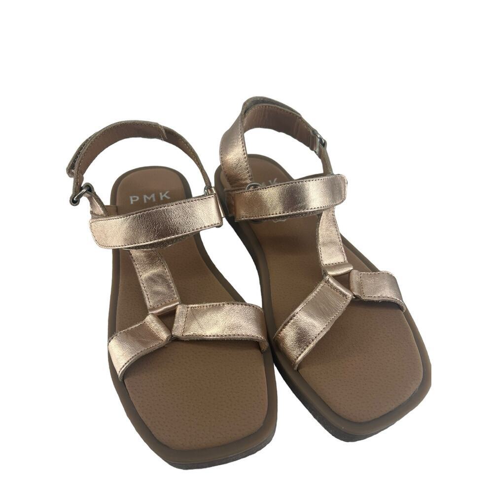 PMK Rose Gold Strap Sandals Women's Size 38 (US size 8)
